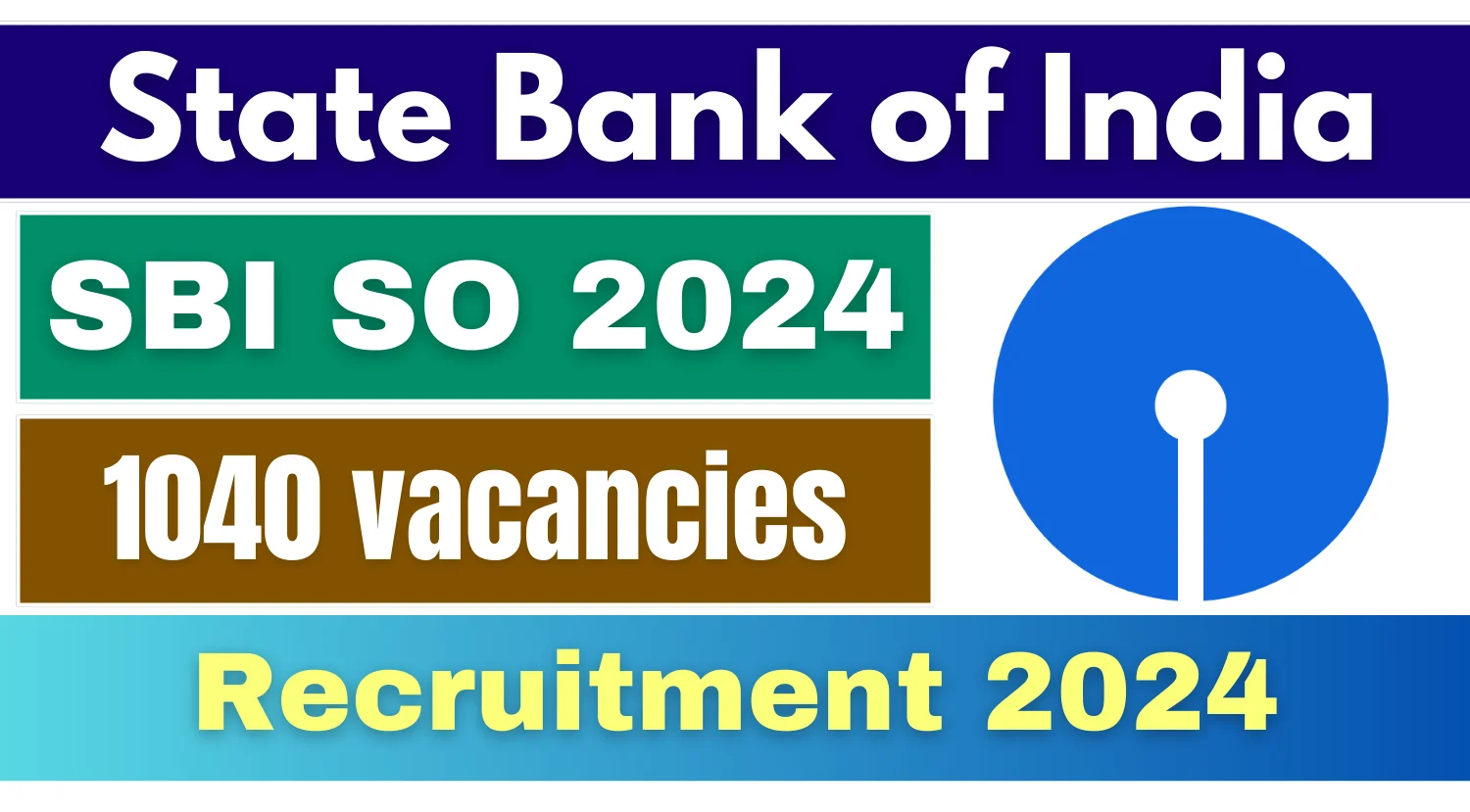 SBI SO Recruitment 2024