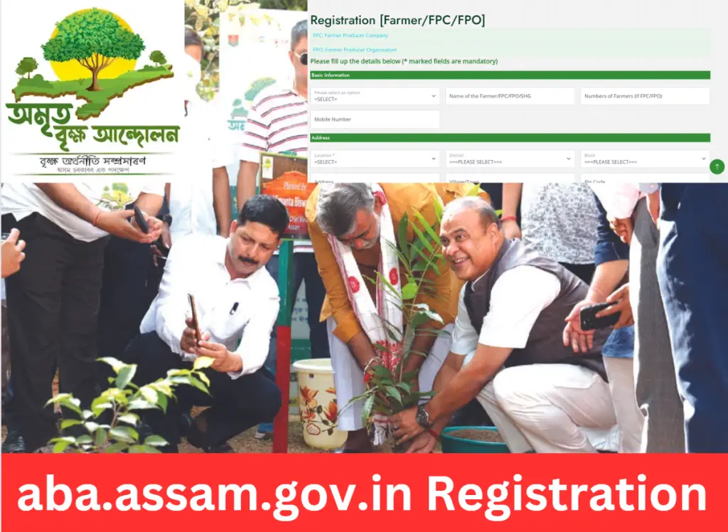 aba.assam.gov.in Registration for Amrit Brikshya Andolan (2.0) 2024