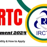 17 Posts - The Indian Railway Catering and Tourism Corporation - ICRTC Recruitment 2024(All India Can Apply) - Last Date 04 October